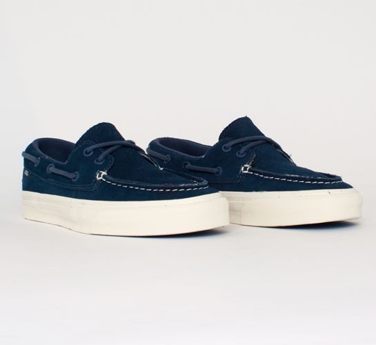 blue vans zapato del barcos