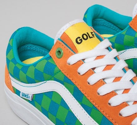 Vans old skool golf wang orange top