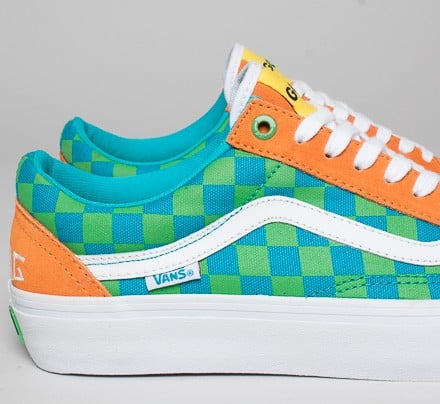 Vans Old Skool Pro Golf Wang Orange Blue Green Consortium