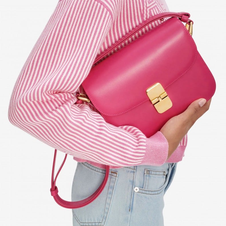 Women's A.P.C. Grace Small Bag (Fuchsia) - PXBMW-F61413 FAH