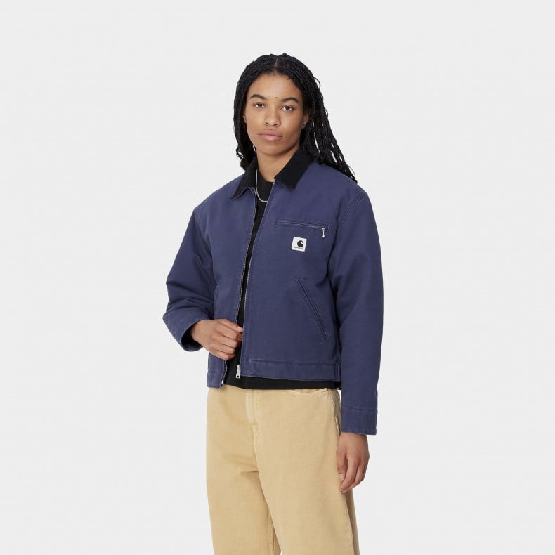 Women s Carhartt WIP OG Detroit Jacket Winter Aura Black Rinsed I032236.2CR.02.03 Consortium