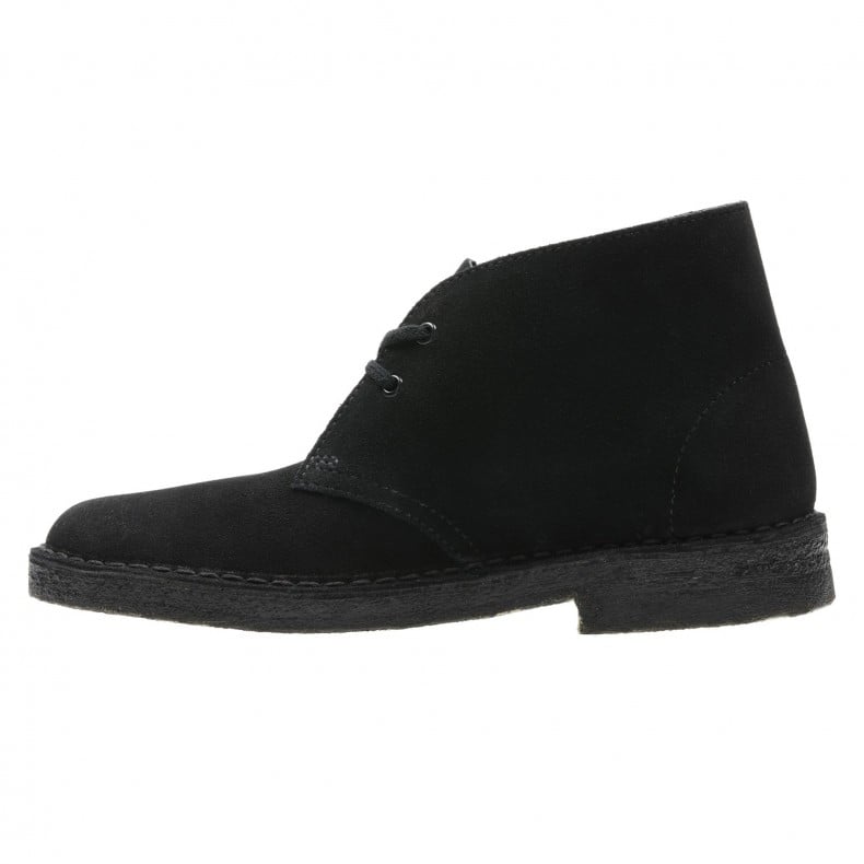 Women's Clarks Originals Desert Boot (Black Suede) - 26155524 - Consortium