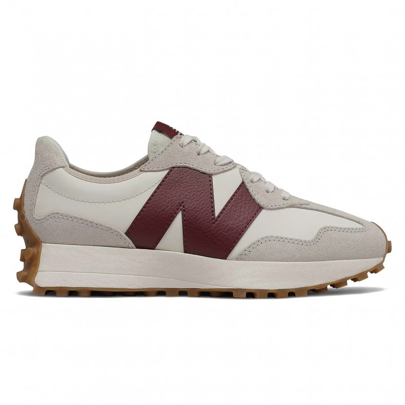 Women's New Balance 327 (Moonbeam/Classic Burgundy) - WS327KA - Consortium