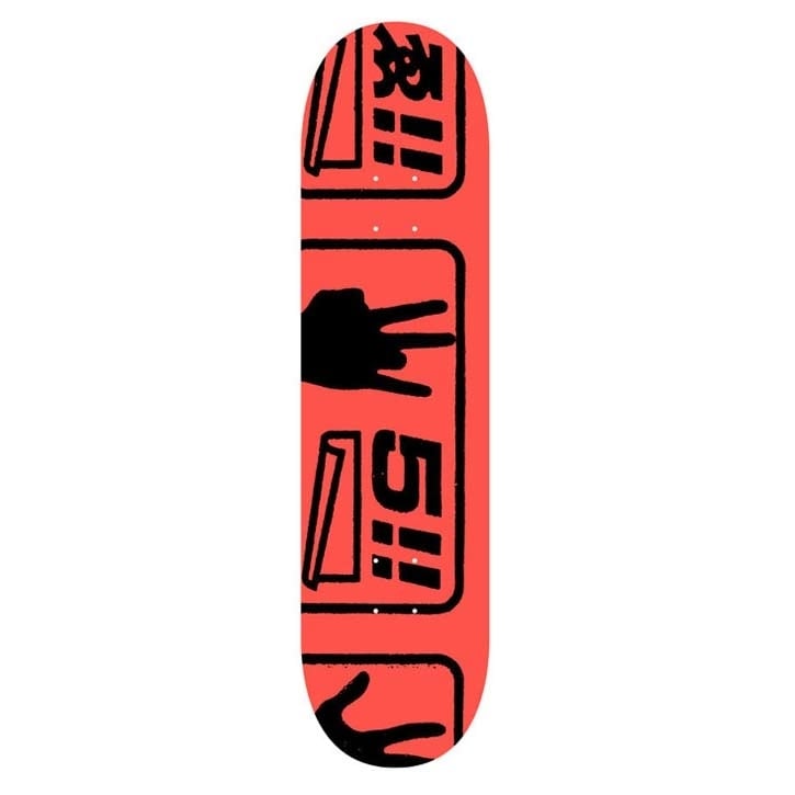 Evisen Skateboards Last 5 Skateboard Deck 8.125" (Orange)