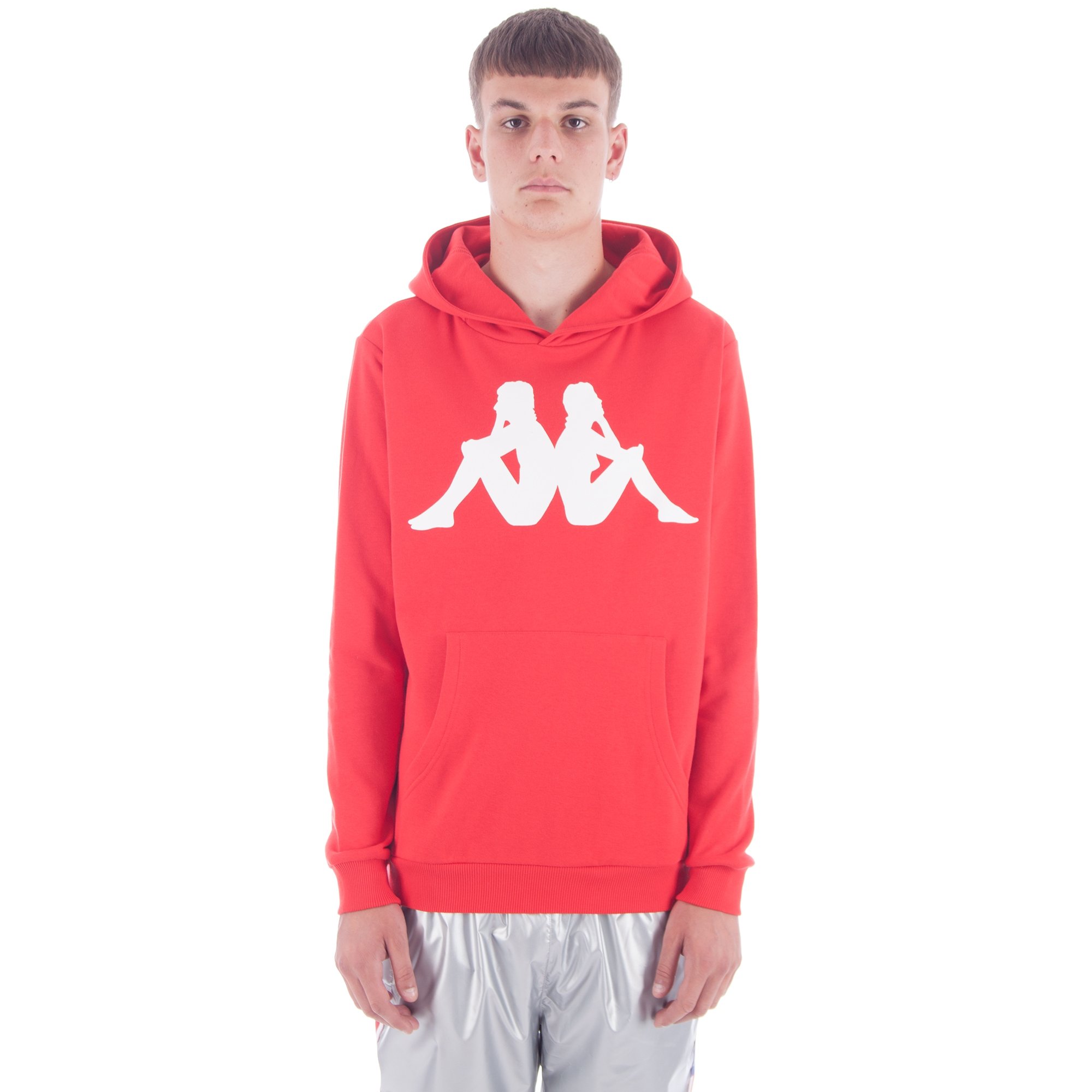 Kappa Kontroll LA.84 Omni Pullover Hooded Sweatshirt (Red)