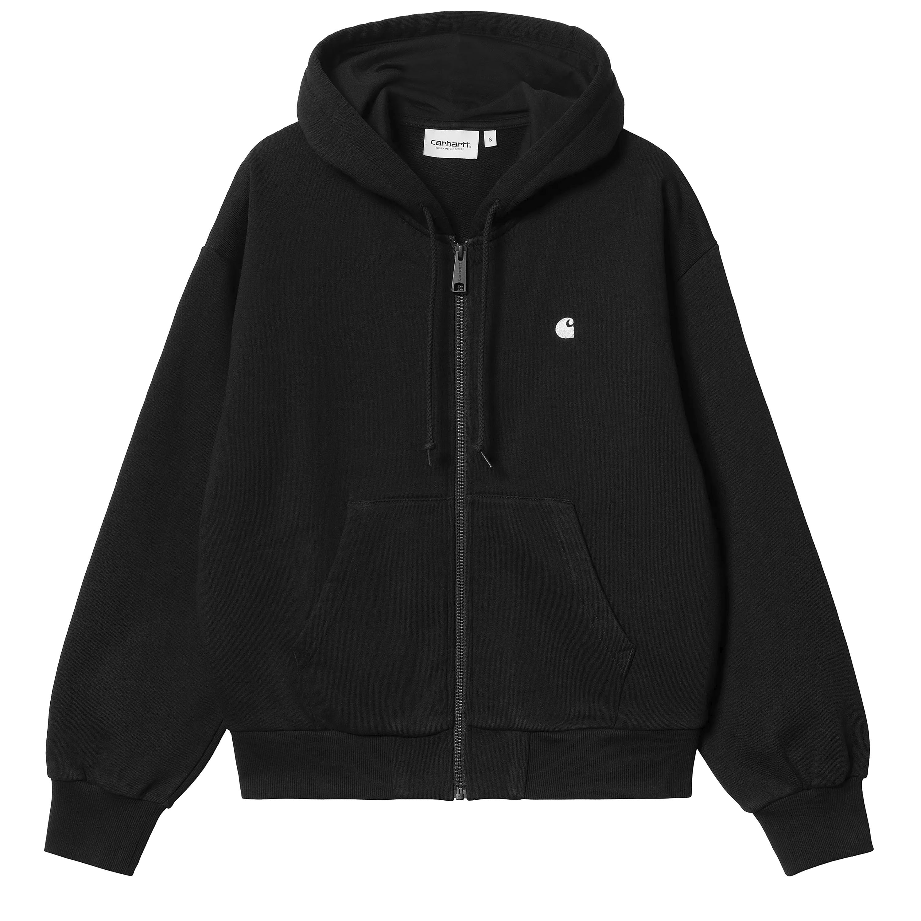 Women's Carhartt WIP Casey Hooded Jacket (Black/Silver)