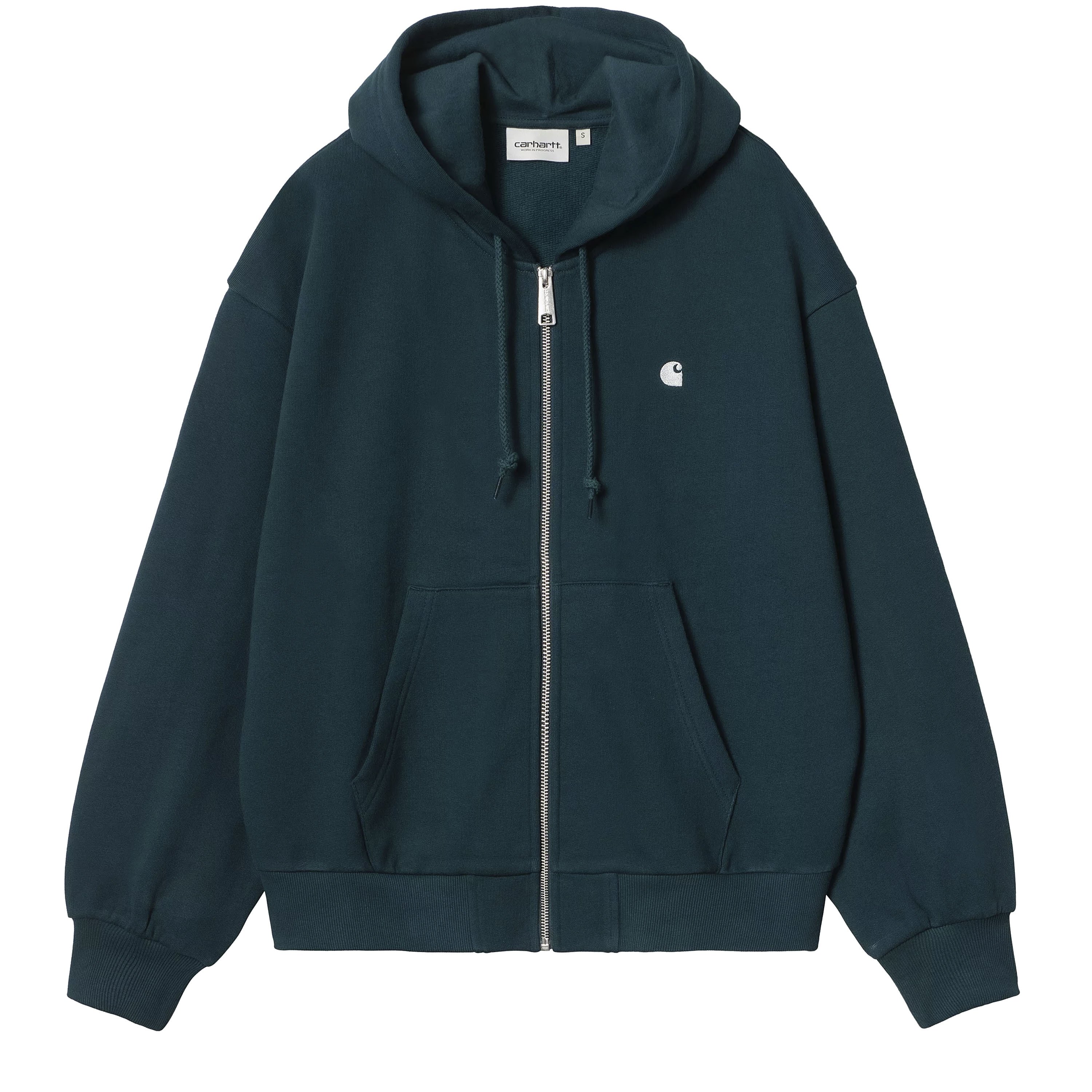 Women's Carhartt WIP Casey Hooded Jacket (Duck Blue/Silver)