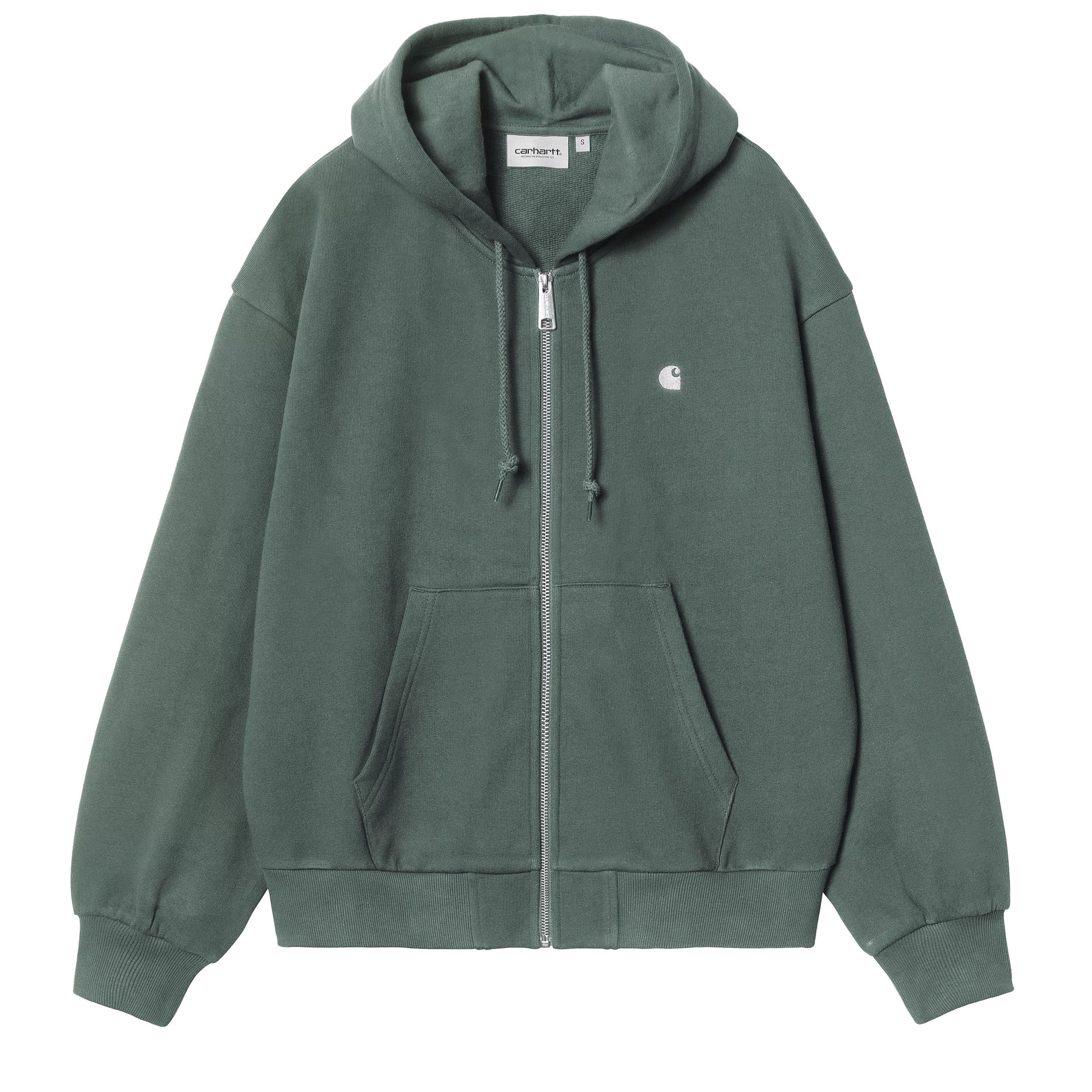 Women's Carhartt WIP Casey Hooded Jacket (Silver Pine/Silver)